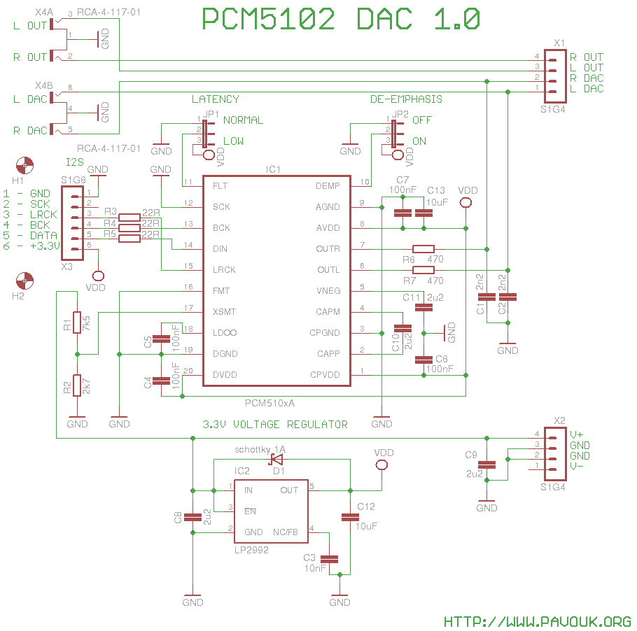 Pcm5121 схема включения