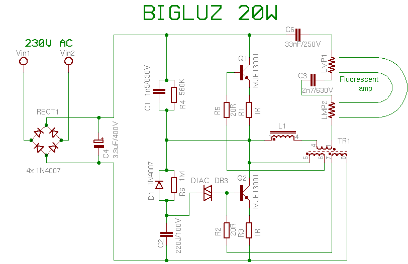 Schema Bigluz 20W