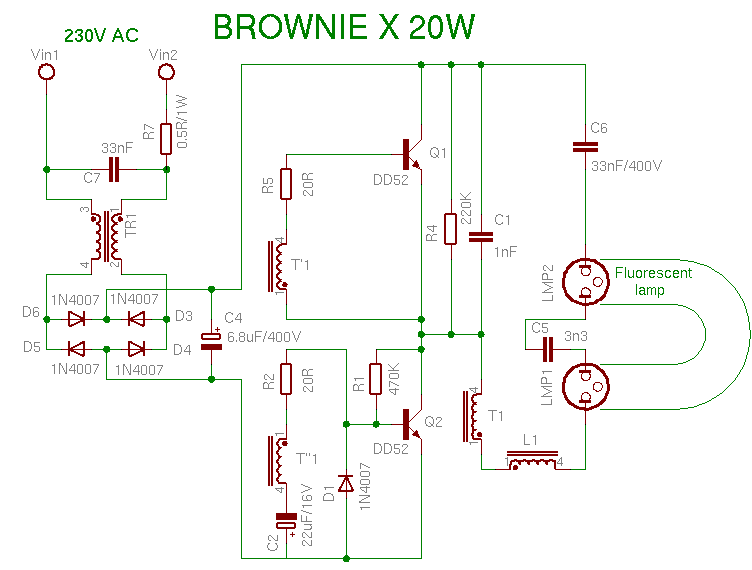 Schema BrownieX 20W