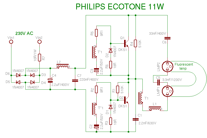 Schema Philips 11W