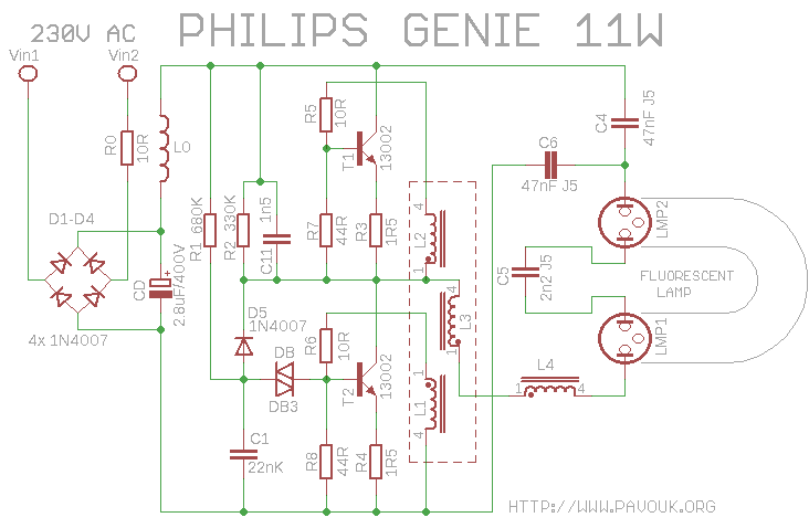 Schema PHILIPS GENIE 11W