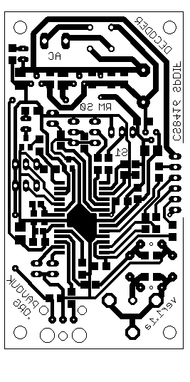 Plošný spoj CS8416 SPDIF dekodéru verze 1.1