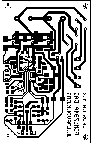 Plošný spoj D/A převodníku s PCM1794A