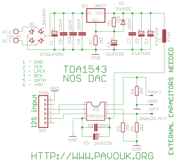 TDA1543 NOS DAC